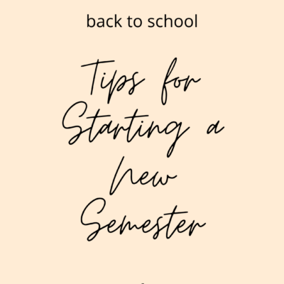 Audio: Tips for Starting a New Semester and Setting Yourself up for Success  | GDPharmD