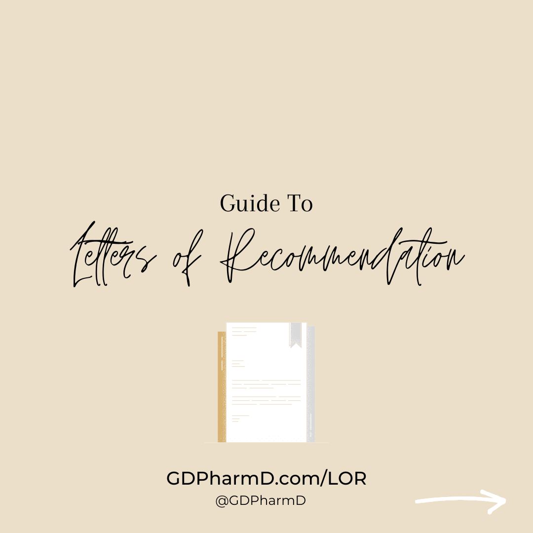 Guide to Letters of Recommendation | GDPharmD - GDPharmD